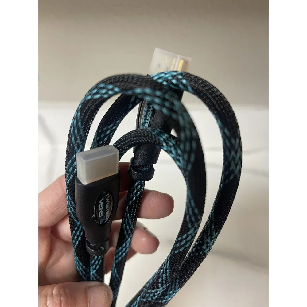 Twisted Veins HDMI Cable Premium Cord Type High Speed with Ethernet 10 ft.